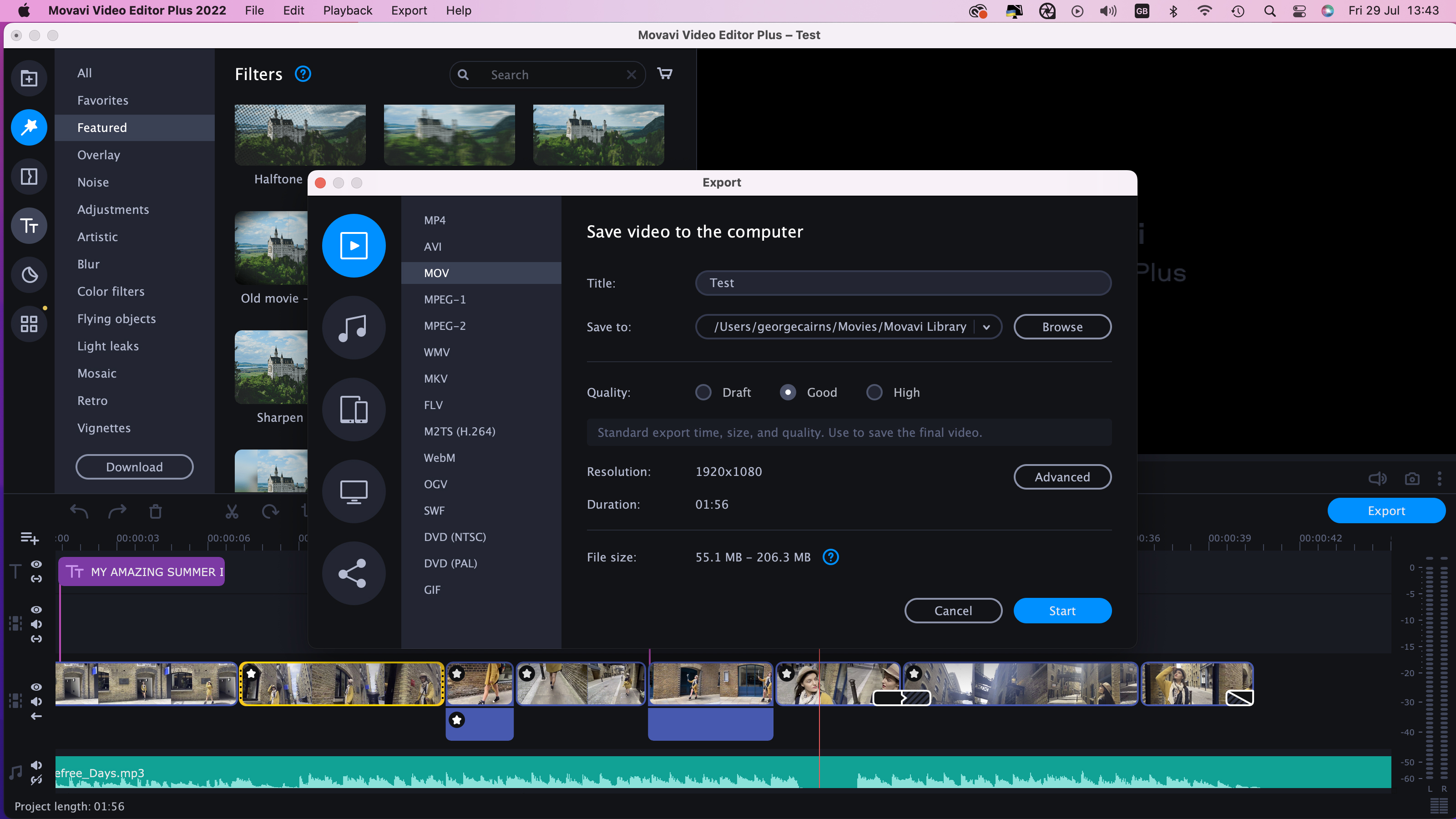 Movavi Video Editor 2022 Plus screenshot 3